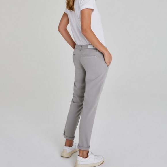 AG Caden tailored trouser muted light olive color - Picture 2 of 10